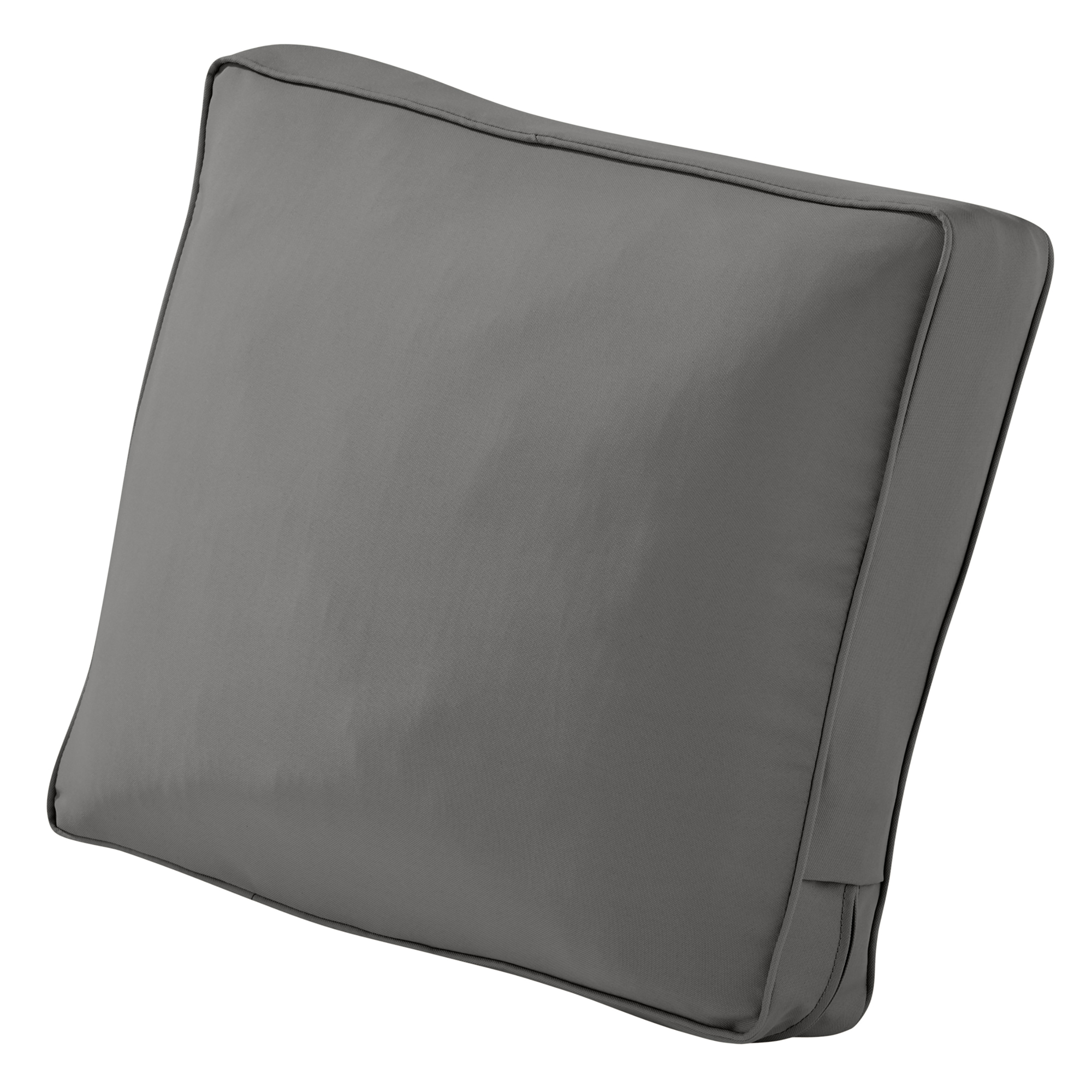 Classic Accessories Montlake FadeSafe Patio Lounge Chair/Loveseat Back Cushion — 25in. x 22in. x 4in., Light Charcoal, Model# 62-064-LCHARC-EC